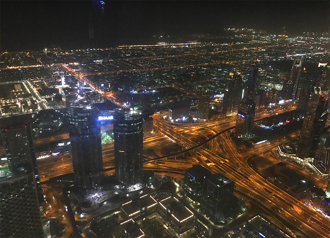 View from the top of The Burj Khalifa